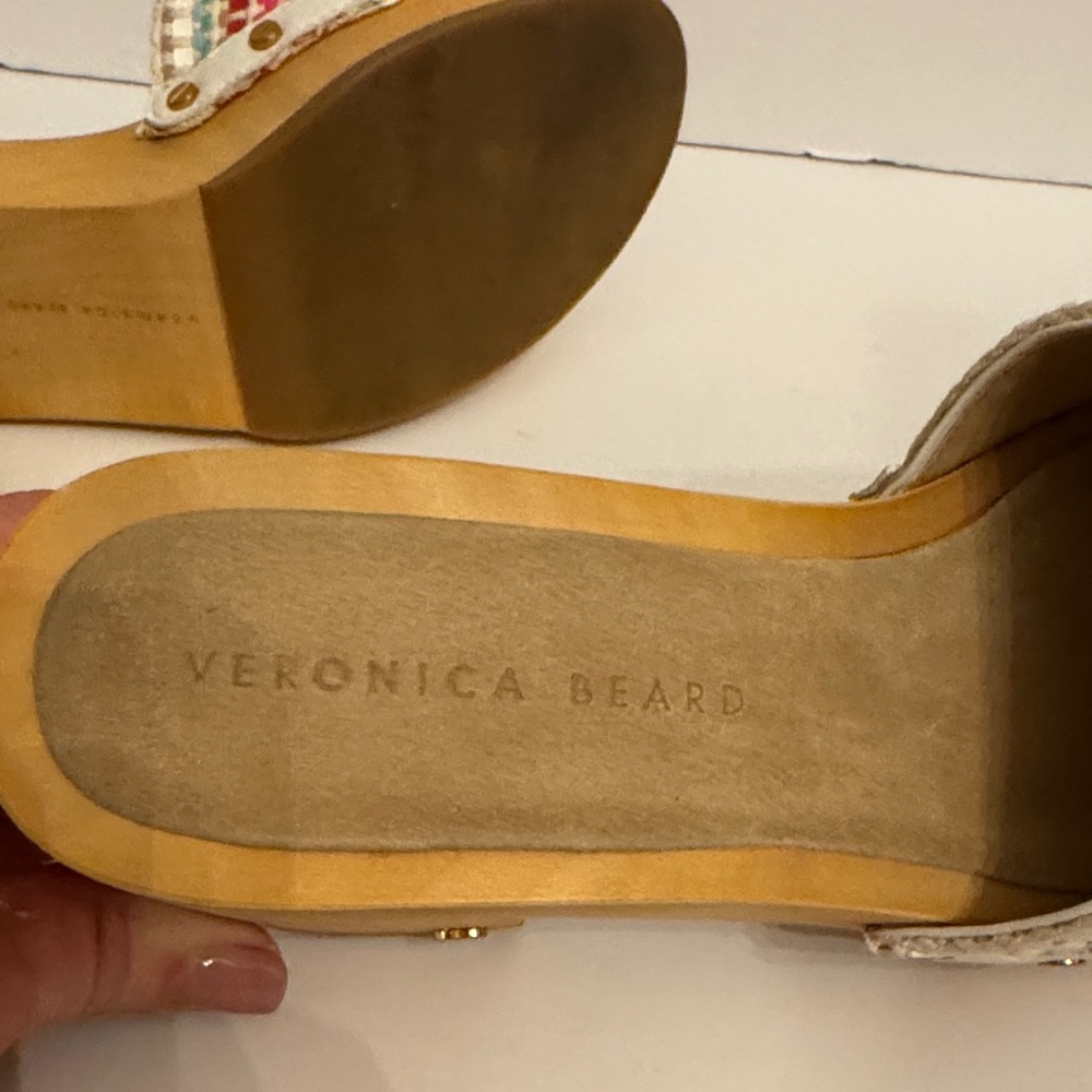 Veronica Beard 8-1/2 HannaLee Colorful Woven Clog Mules - Picture 12 of 16